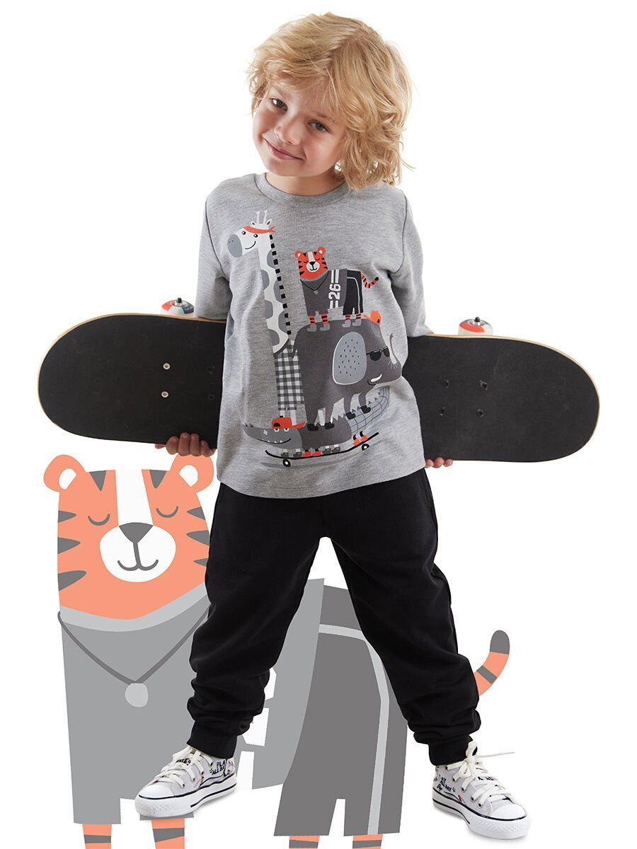 Animals Team Erkek Çocuk T-shirt Pantolon Takım