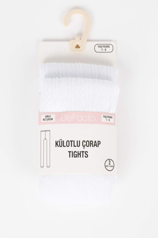 Kız Çocuk 2'li Külotlu Çorap