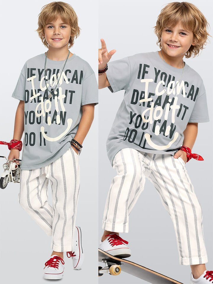 Do It Erkek T-shirt Yazlık Pantolon Takım