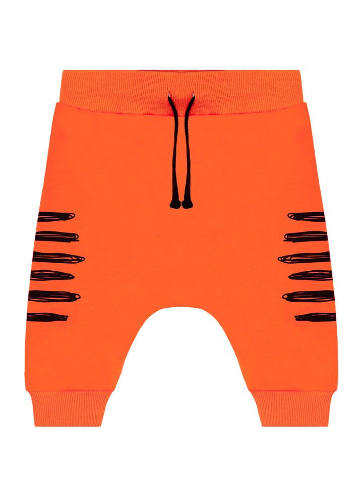 Roar Kaplan Erkek Çocuk T-shirt Kapri Şort Takım 2 Y - Gri, Turuncu