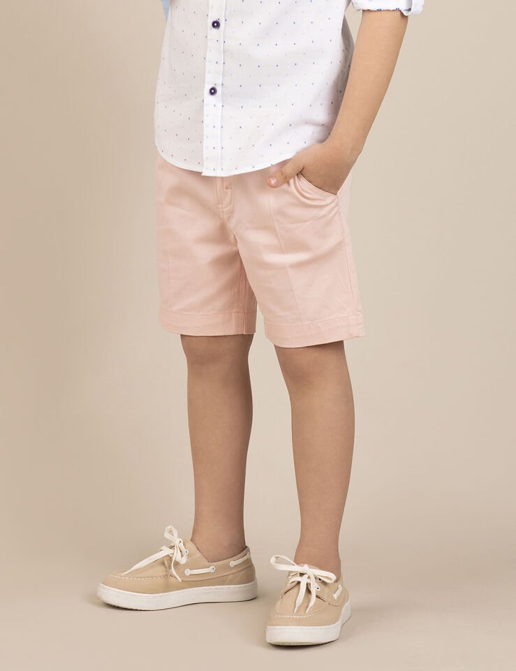 Pembe Erkek Çocuk Gabardin Şort 4 Y - Pembe
