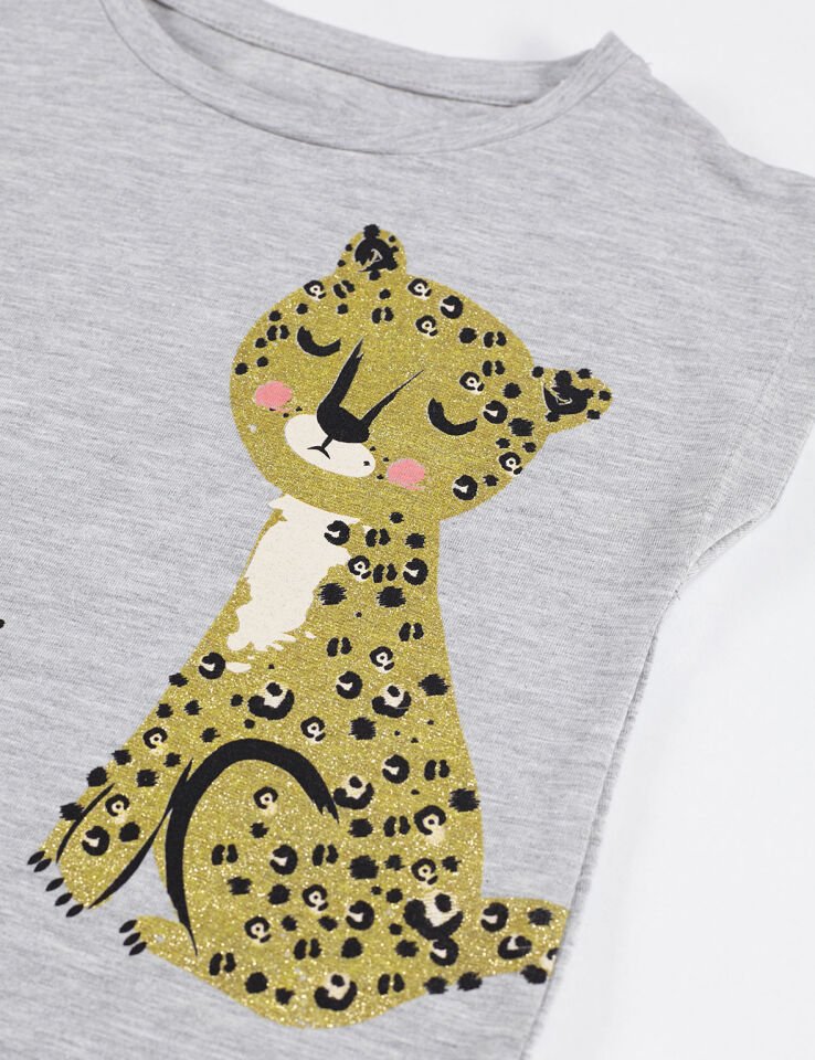 Mini Leopar Kız Çocuk Elbise