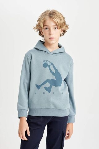 Erkek Çocuk Shaquille O'Neal Bisiklet Yaka Kalın Sweatshirt