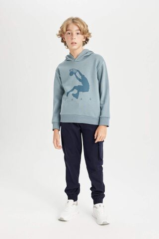 Erkek Çocuk Shaquille O'Neal Bisiklet Yaka Kalın Sweatshirt