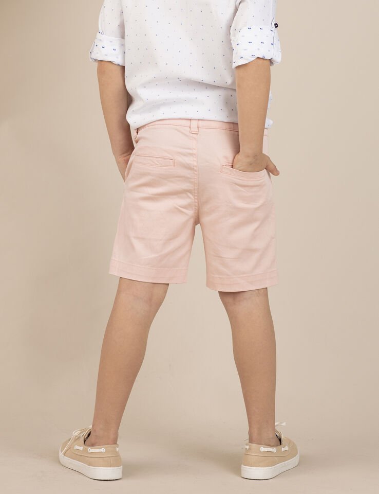 Pembe Erkek Çocuk Gabardin Şort 6 Y - Pembe
