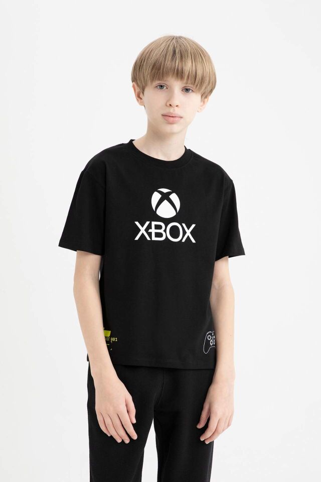 Erkek Çocuk Xbox Bisiklet Yaka Kısa Kollu Tişört
