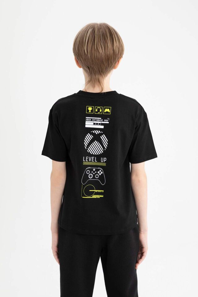 Erkek Çocuk Xbox Bisiklet Yaka Kısa Kollu Tişört