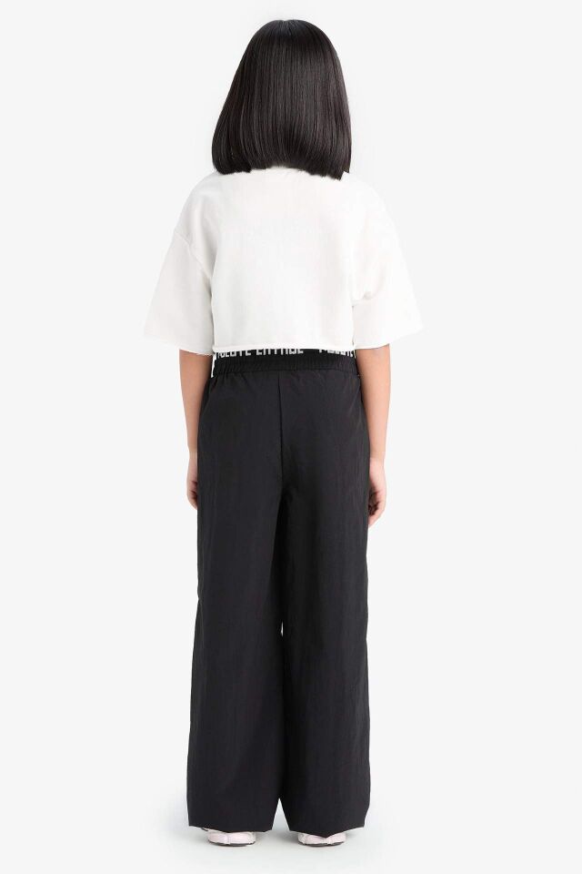 Kız Çocuk Wide Leg Geniş Paça Pamuklu Pantolon