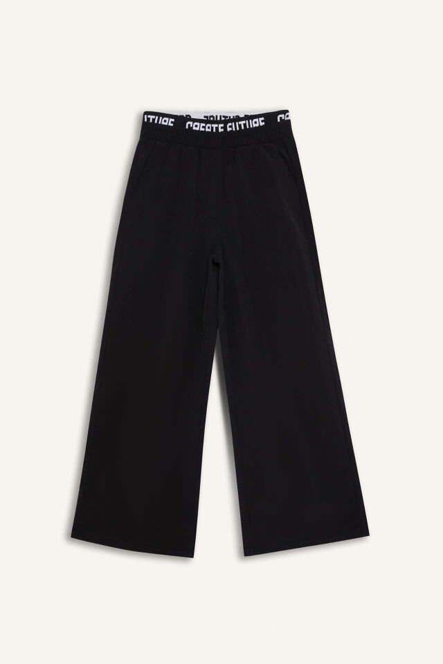 Kız Çocuk Wide Leg Geniş Paça Pamuklu Pantolon