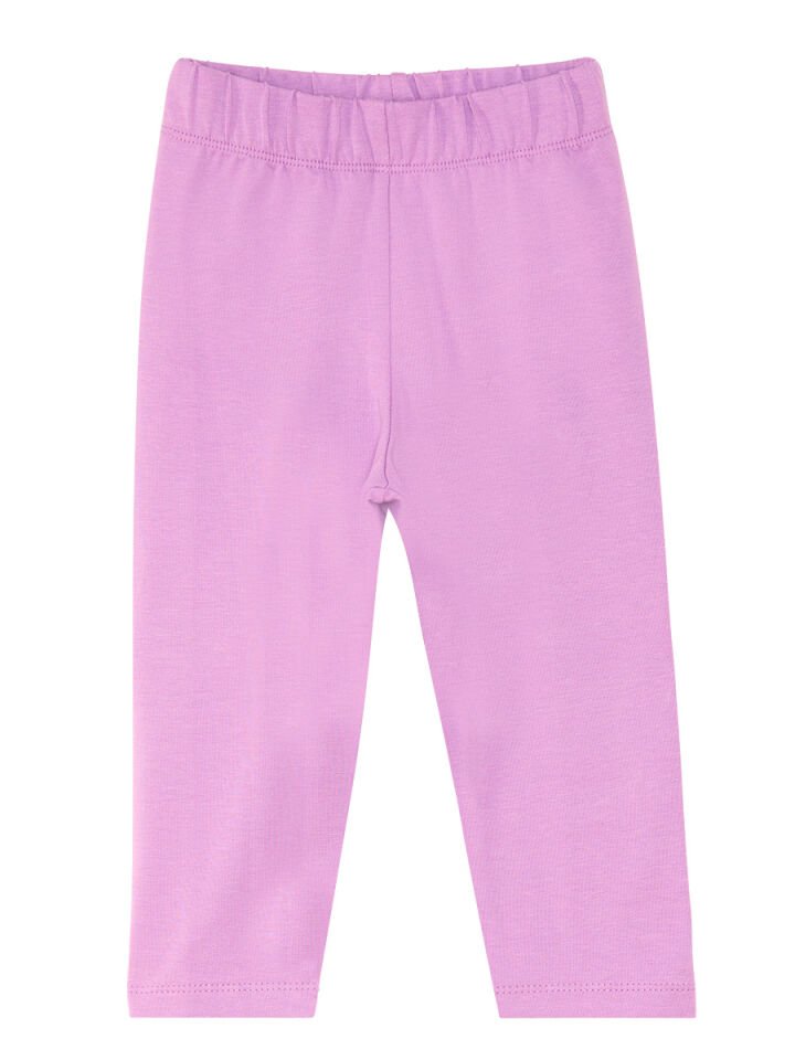 Orman Kedisi Kız Çocuk T-shirt Lila Tayt Takım