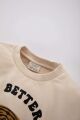 Erkek Bebek Bisiklet Yaka Kaplan Baskılı Sweatshirt