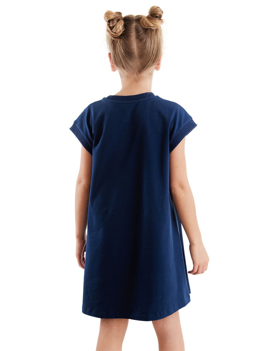 Renkli Unicorn Kız Çocuk Elbise