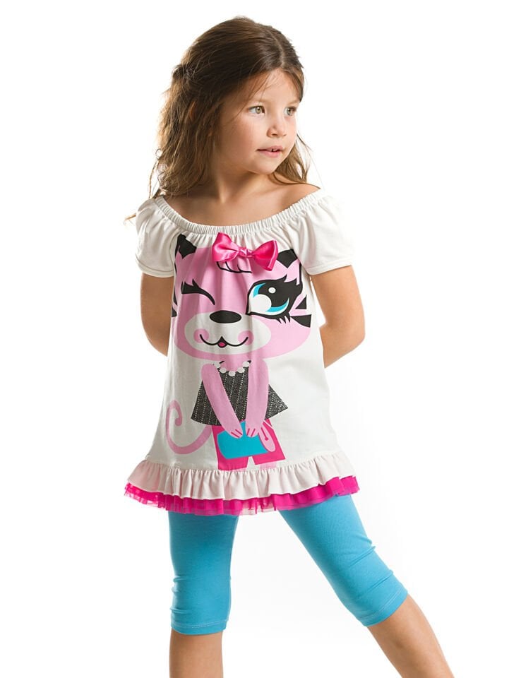 Denizatı Unicorn Kız Çocuk Tunik Tayt Takım