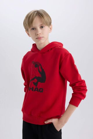 Erkek Çocuk Shaquille O'Neal Kapüşonlu Kalın Sweatshirt