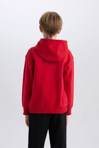 Erkek Çocuk Shaquille O'Neal Kapüşonlu Kalın Sweatshirt