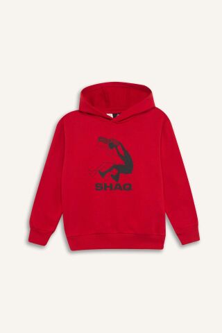 Erkek Çocuk Shaquille O'Neal Kapüşonlu Kalın Sweatshirt