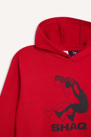 Erkek Çocuk Shaquille O'Neal Kapüşonlu Kalın Sweatshirt