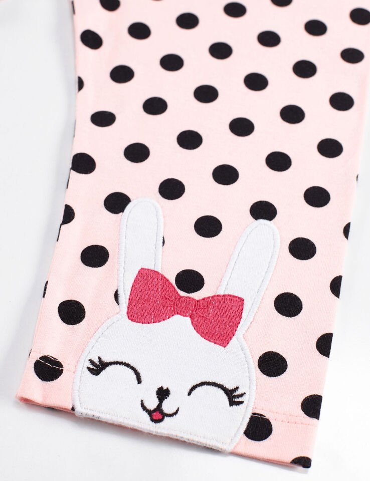 Bunny Fun Kız Çocuk T-shirt Tayt Takım