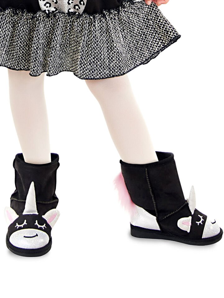 Siyah Unicorn Kız Çocuk Bot 29 N - Siyah