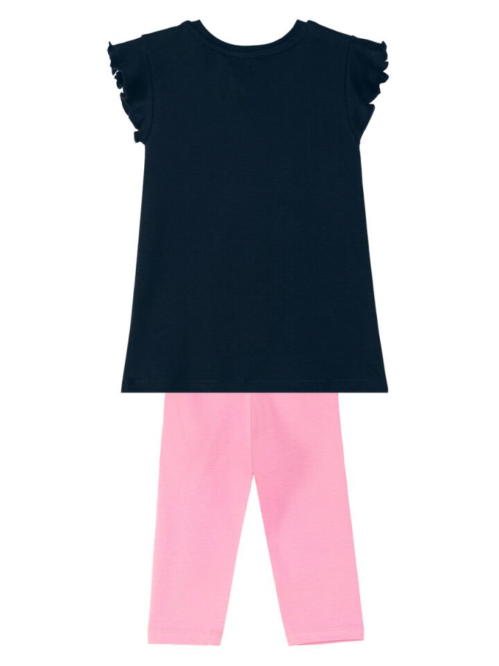 Unicorn Gücü Kız Çocuk T-shirt Tayt Takım