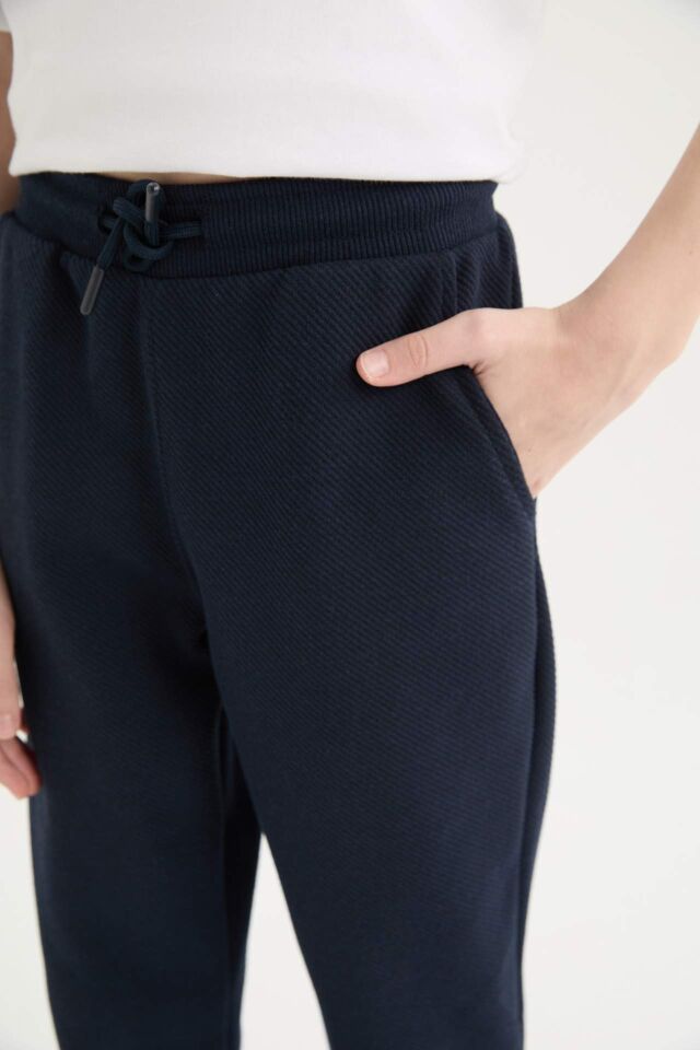 Erkek Çocuk Beli Paçası Lastikli Basic Düz Eşofman Altı