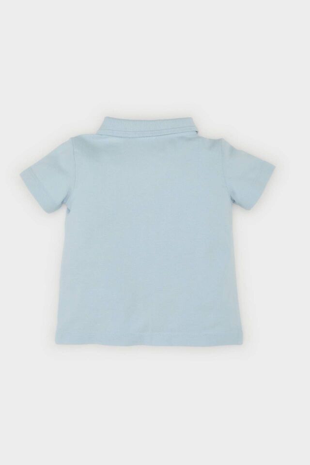 Erkek Bebek Pike Kısa Kollu Polo Basic Düz Tişört