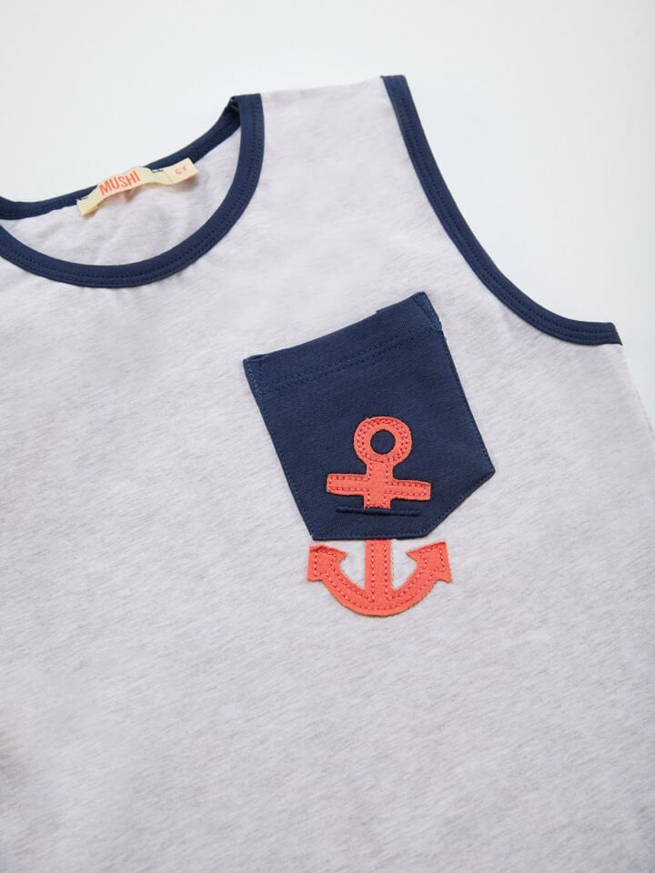 Çapalı Erkek Çocuk T-shirt Kapri Şort Takım