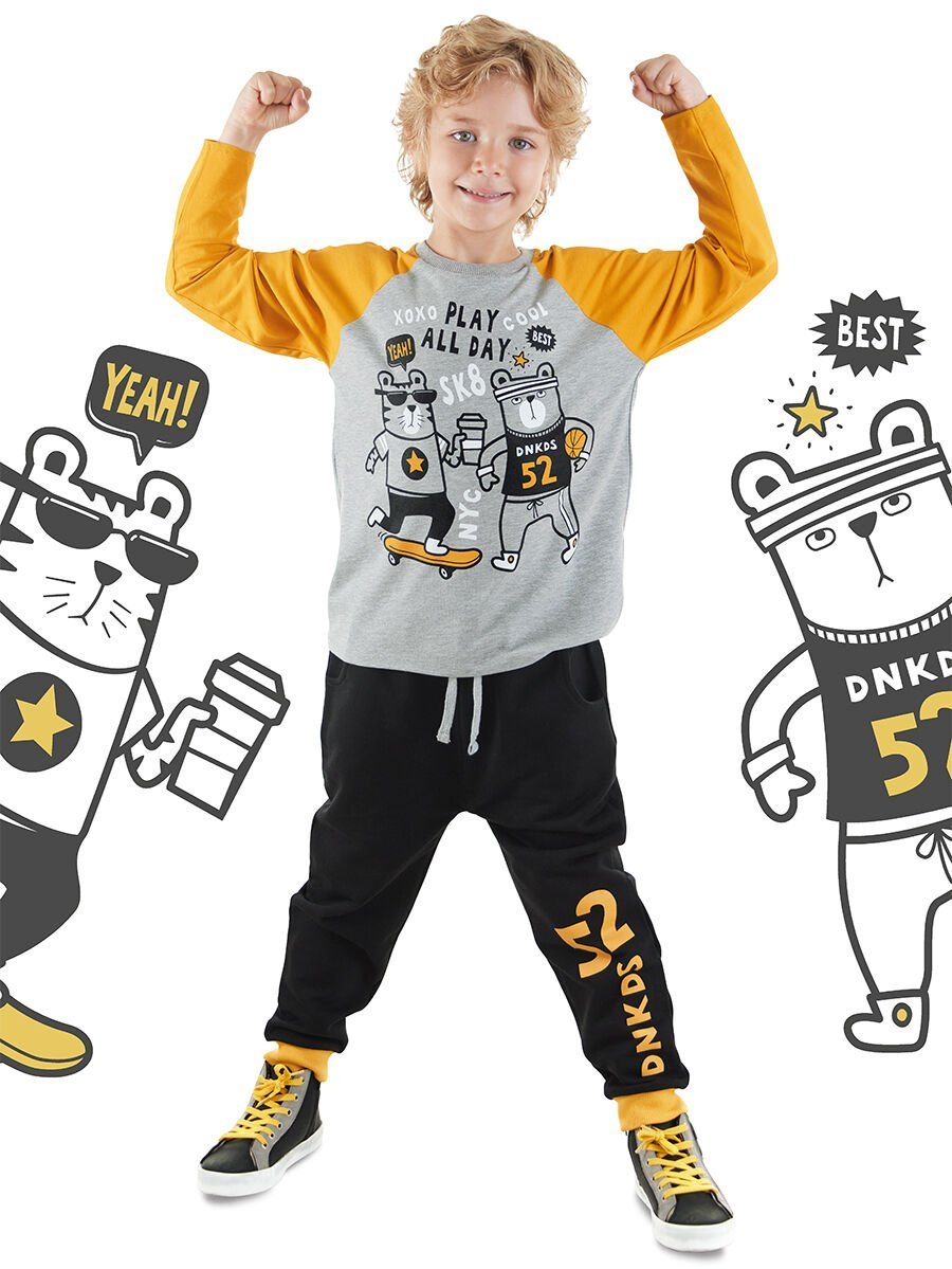 Play Allday Erkek Çocuk T-shirt Pantolon Takım