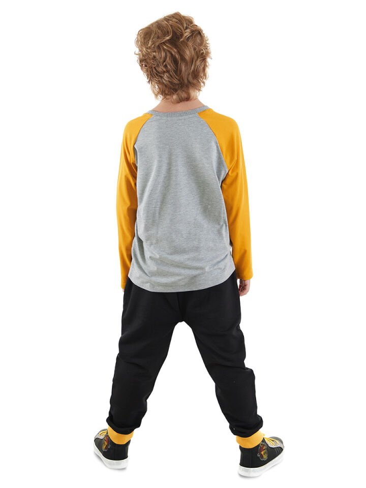 Play Allday Erkek Çocuk T-shirt Pantolon Takım 3 Y - Gri