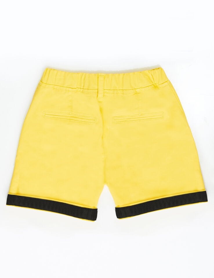 Sarı Erkek Çocuk Gabardin Şort