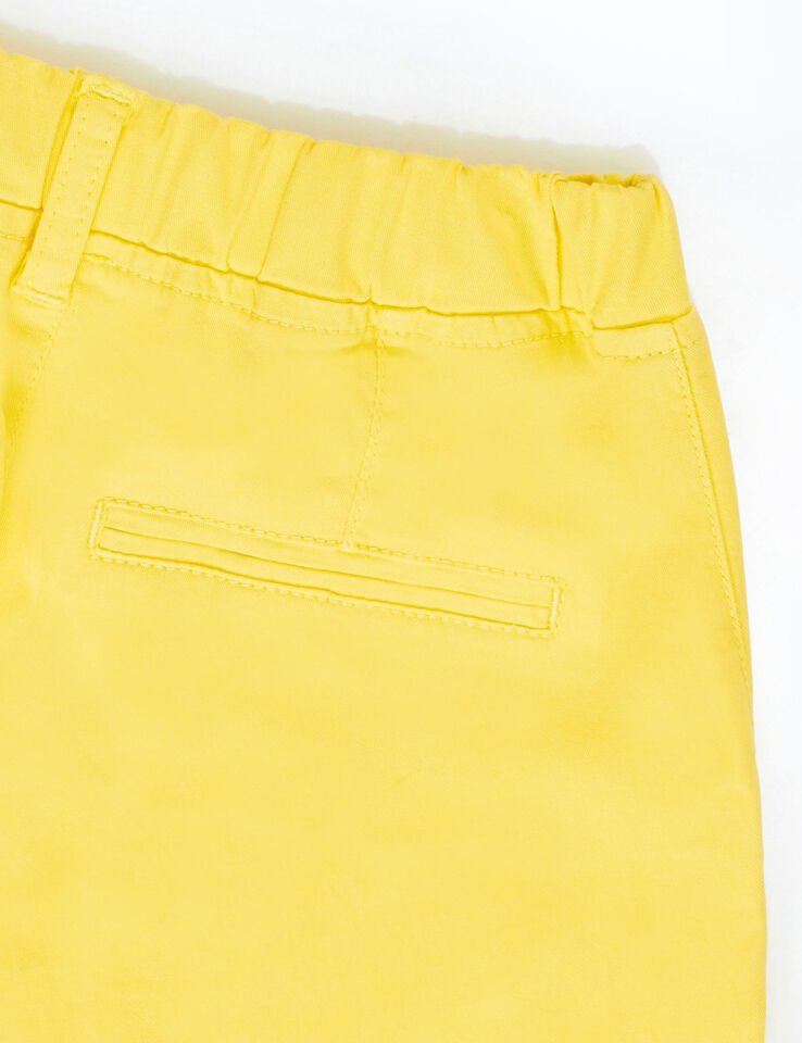 Sarı Erkek Çocuk Gabardin Şort
