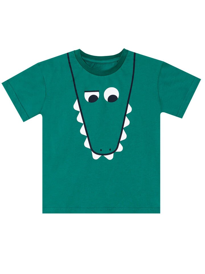 Komik Timsah Erkek Çocuk T-shirt Baggy Şort Takım