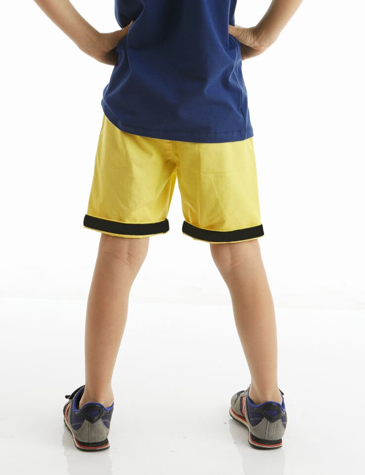 Sarı Erkek Çocuk Gabardin Şort 6 Y - Sarı
