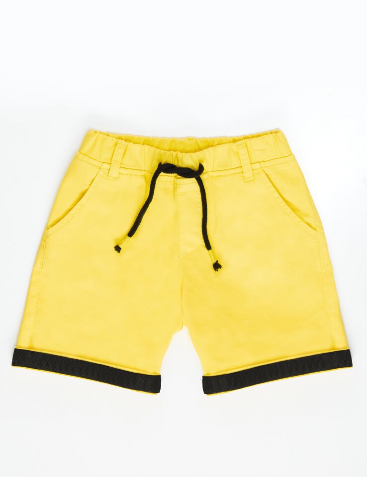 Sarı Erkek Çocuk Gabardin Şort 6 Y - Sarı