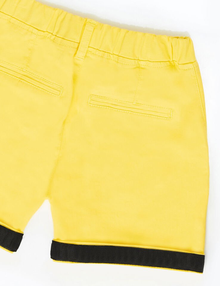 Sarı Erkek Çocuk Gabardin Şort 6 Y - Sarı
