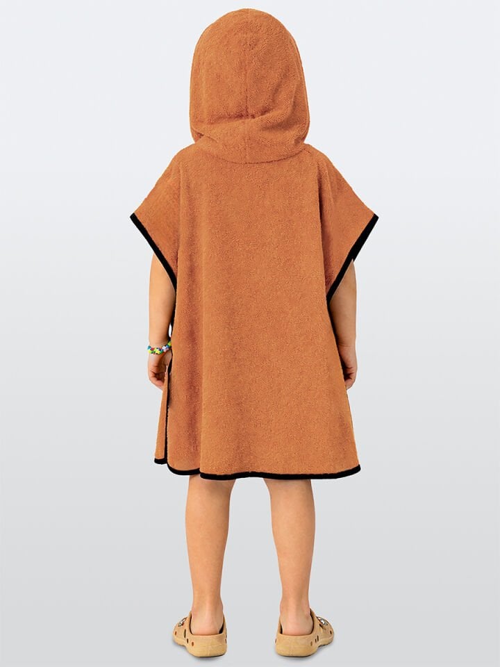 Kiremit Tiger Erkek Çocuk Panço Bornoz