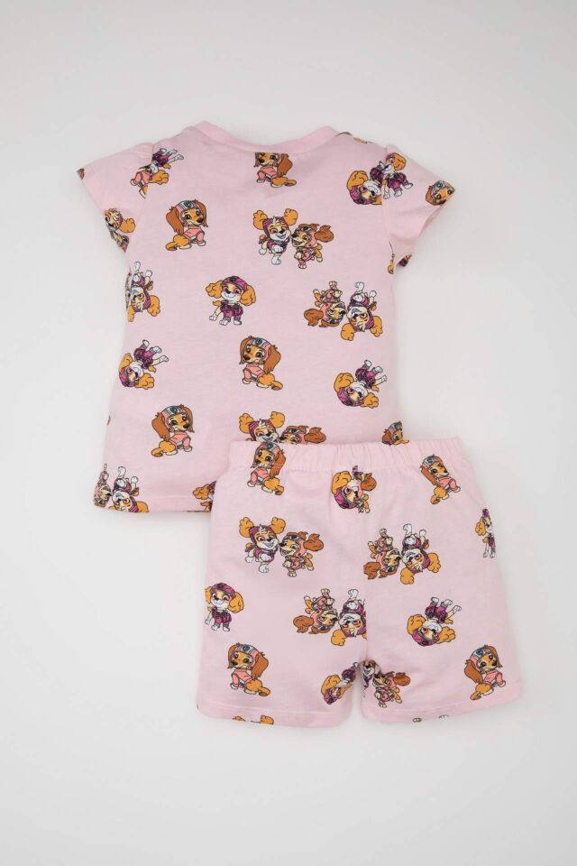 Kız Bebek Pijama Takımı Paw Patrol Kısa Kollu Üst Penye Şort