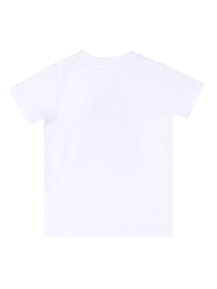 Monkey Ekose Erkek Çocuk T-shirt Şort Takım 3 Y - Kırmızı Beyaz Mavi