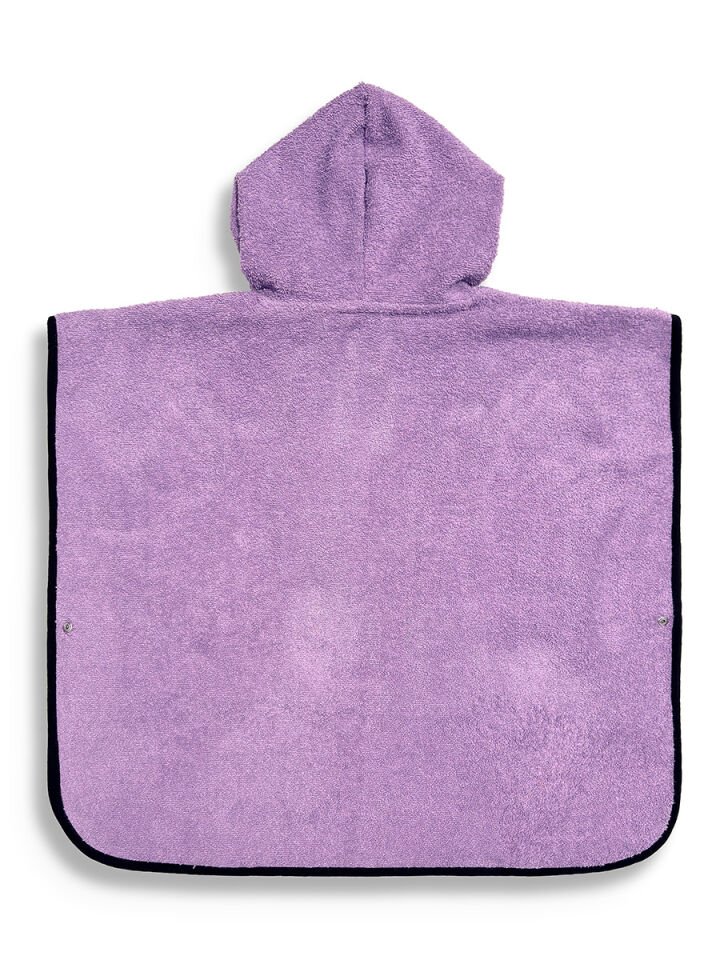 Lila Unicorn Kız Çocuk Panço Bornoz