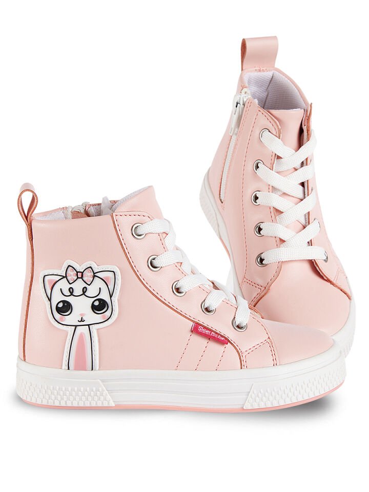 Kedicik Pembe Kız Çocuk Sneakers Spor Ayakkabı 32 N - Pembe