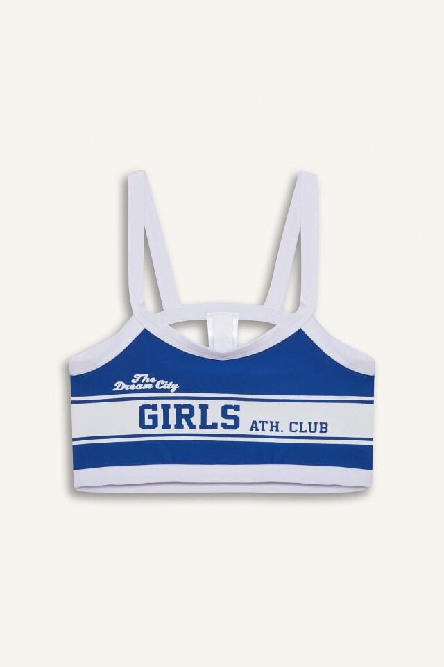 Kız Çocuk Baskılı Şortlu Bikini Takımı