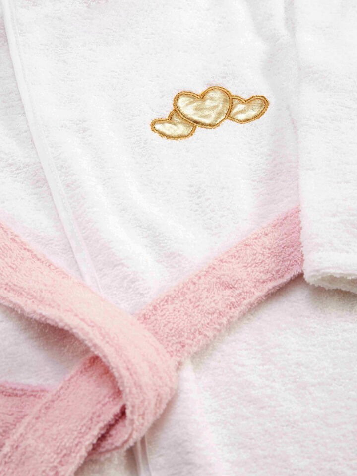 Unicorn Kız Çocuk Bornoz 5-6 Y - Beyaz