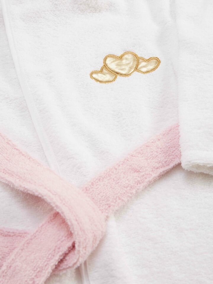 Unicorn Kız Çocuk Bornoz 5-6 Y - Beyaz