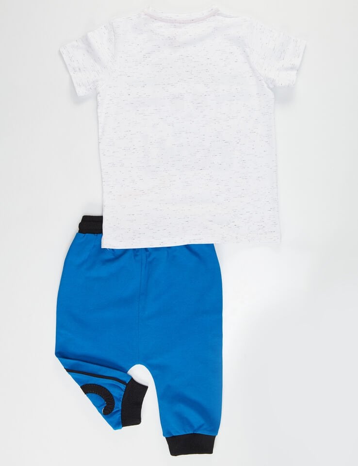 Xo Boom Erkek Çocuk T-shirt Kapri Şort Takım