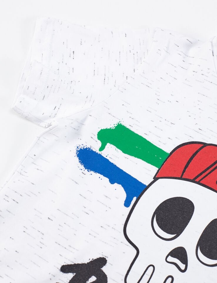 Xo Boom Erkek Çocuk T-shirt Kapri Şort Takım