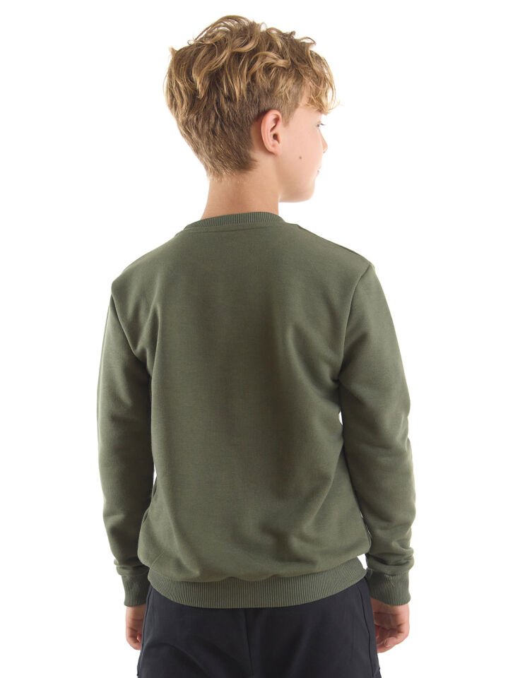 Dino Erkek Çocuk Haki Sweatshirt 5 Y - Haki