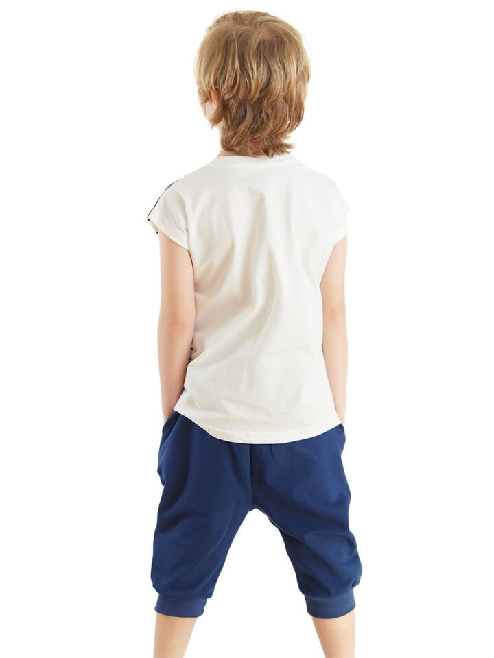 Arabalar Erkek Çocuk T-shirt Baggy Kapri Takım 5 Y - Lacivert