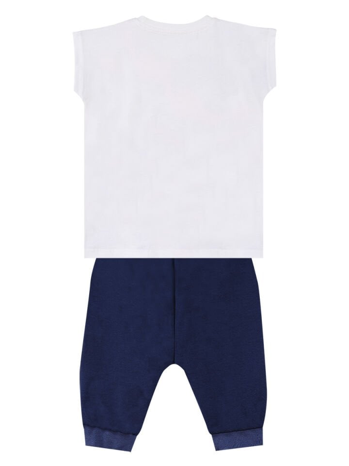 Arabalar Erkek Çocuk T-shirt Baggy Kapri Takım 5 Y - Lacivert