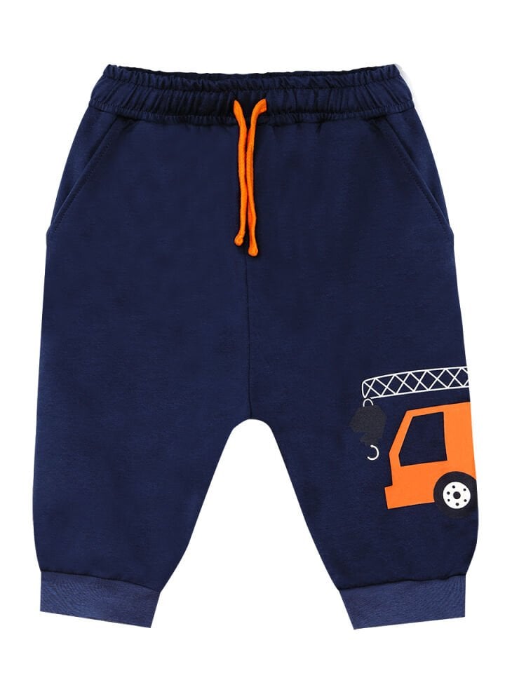 Arabalar Erkek Çocuk T-shirt Baggy Kapri Takım 5 Y - Lacivert
