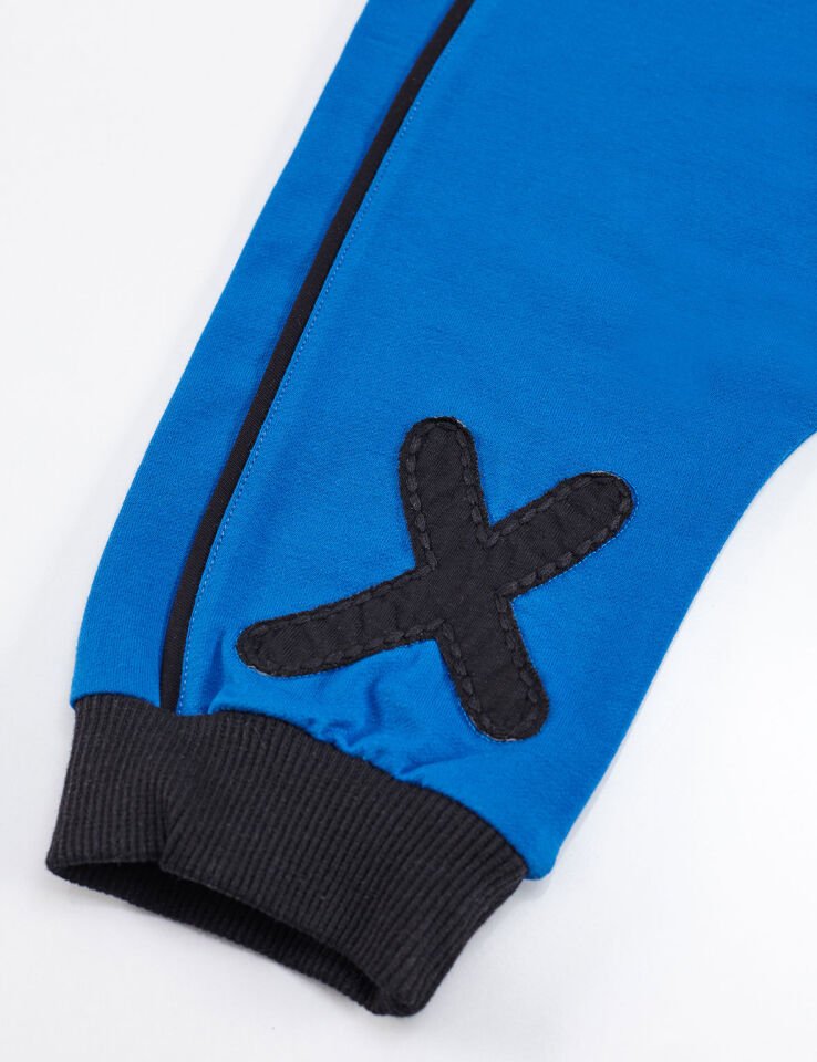 Xo Boom Erkek Çocuk T-shirt Kapri Şort Takım 3 Y - Beyaz Lacivert
